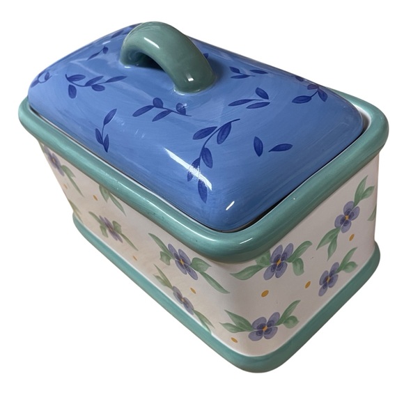 Pfaltzgraff Other - PFALTZGRAFF Floral MELISSA PATTERN Ceramic Butter/Cheese Dish with Lid stoneware